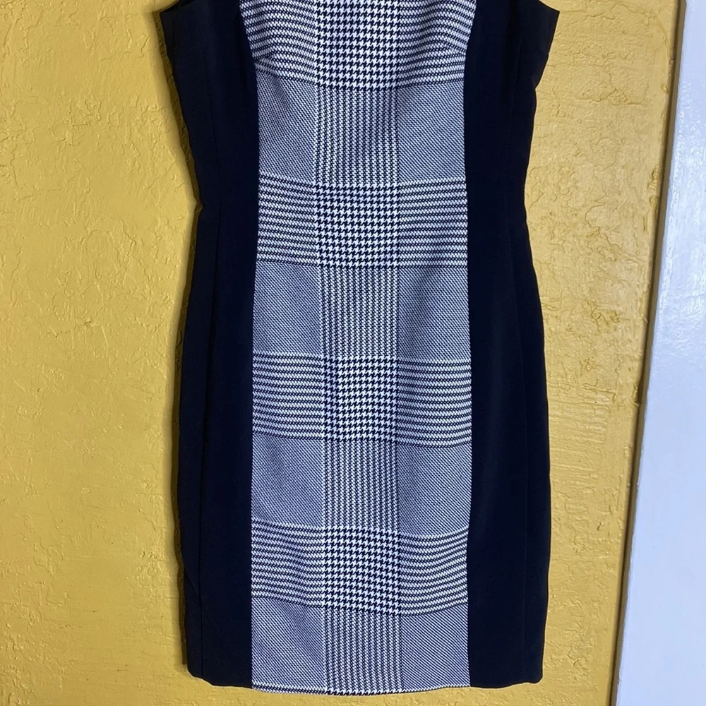 H&M Dress black and white plaid stripes - Picture 2 of 6